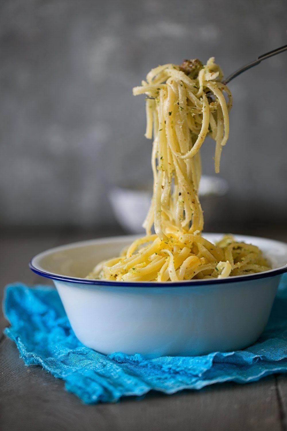 Spaghetti mit knusprigen Zitronen Topping - Patrick Rosenthal
