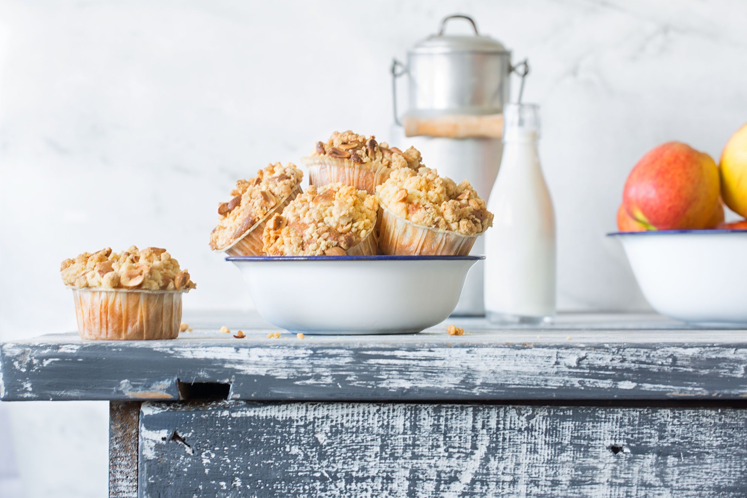 Apfel-Cupcakes mit Erdnuss-Streusel - Patrick Rosenthal