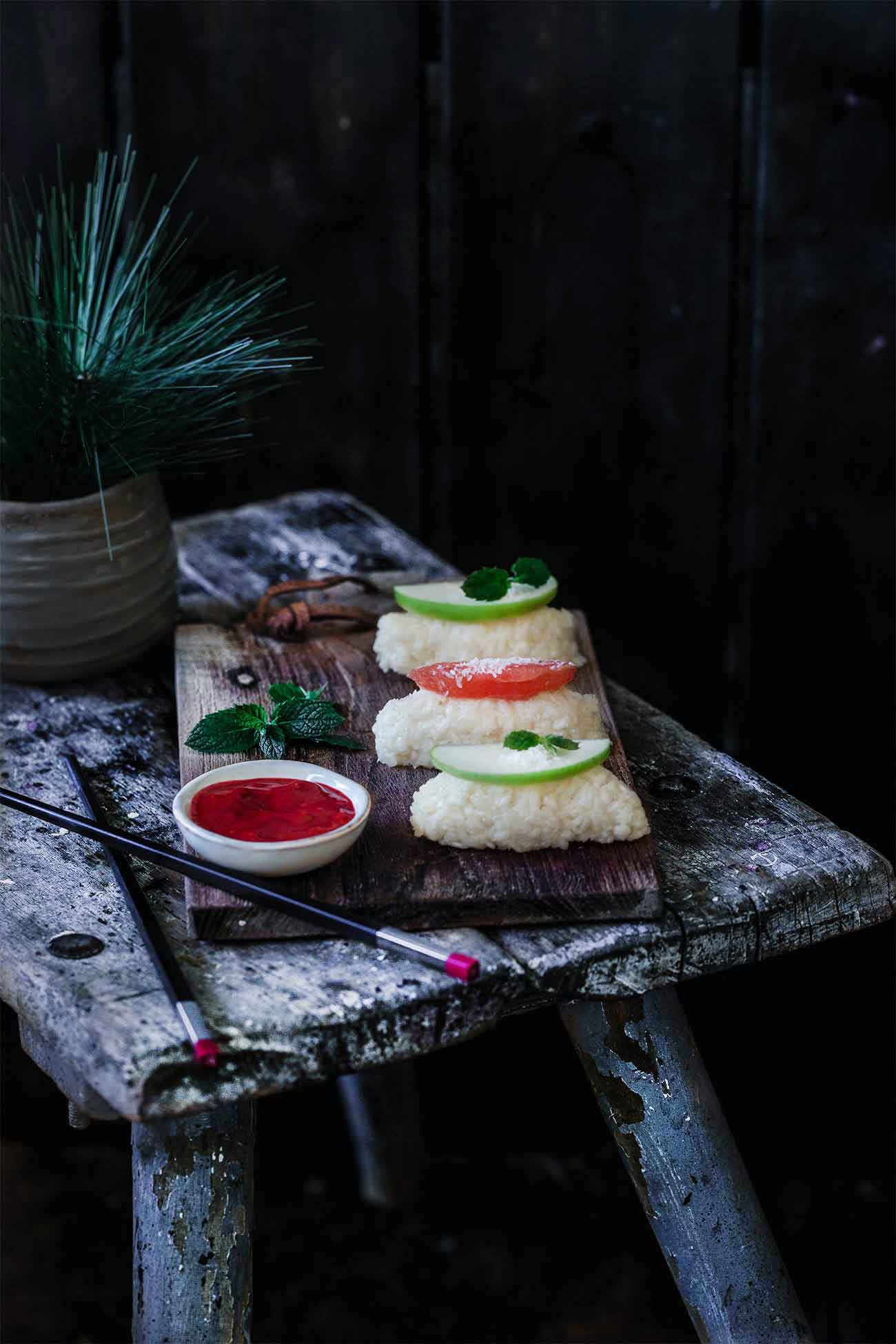 erfrischendes Frucht Sushi