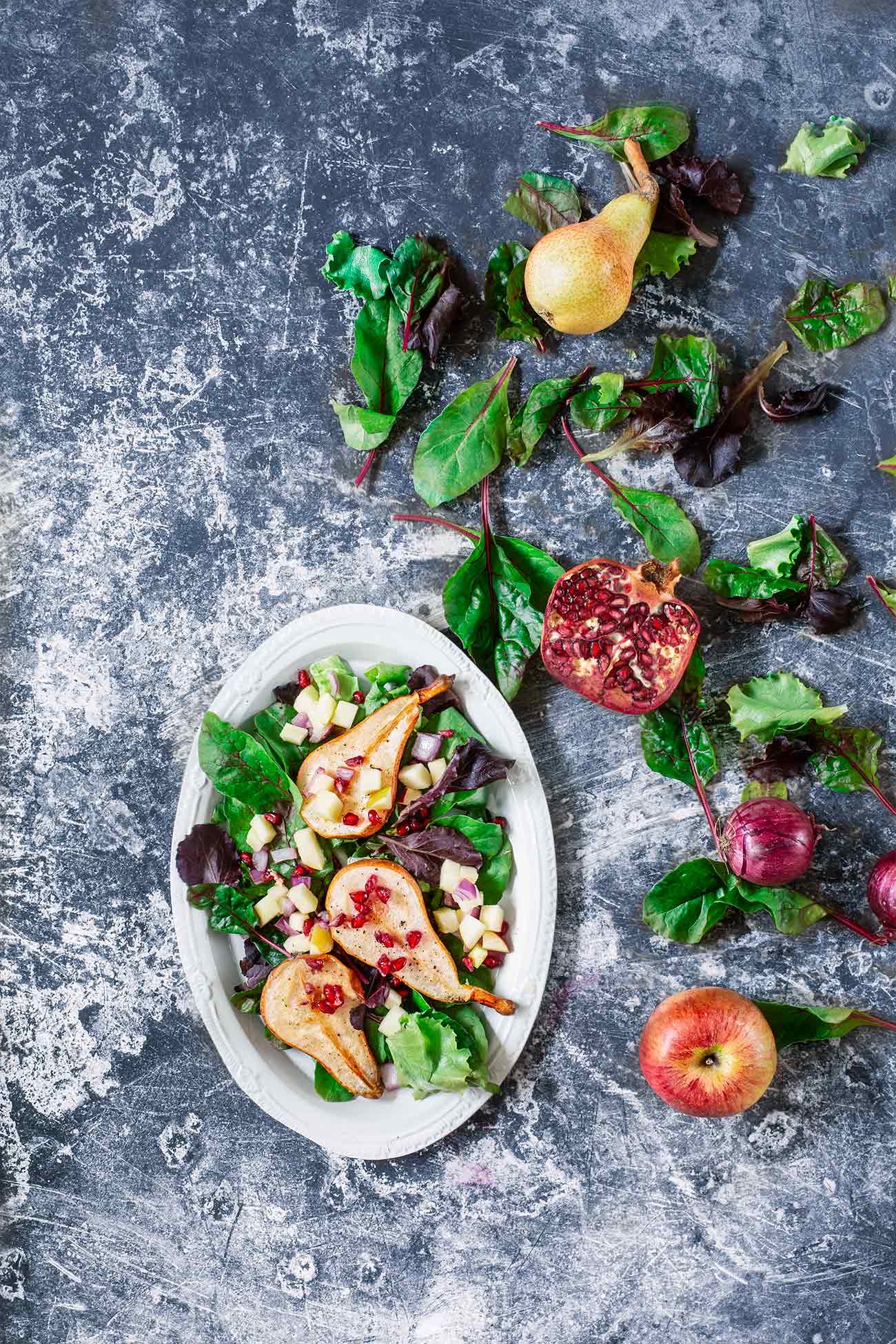 Herbstlicher Birnensalat