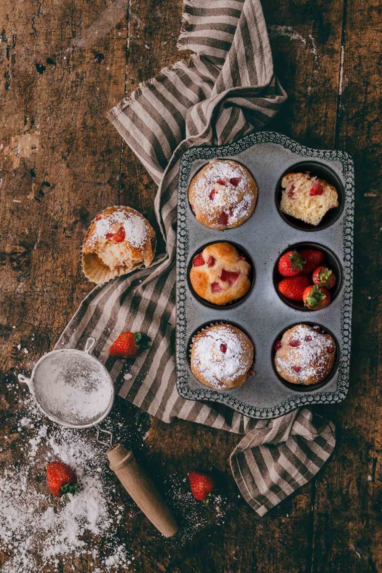 Mandel-Erdbeer Muffins - Patrick Rosenthal Mandel-Erdbeer Muffins - Patrick Rosenthal