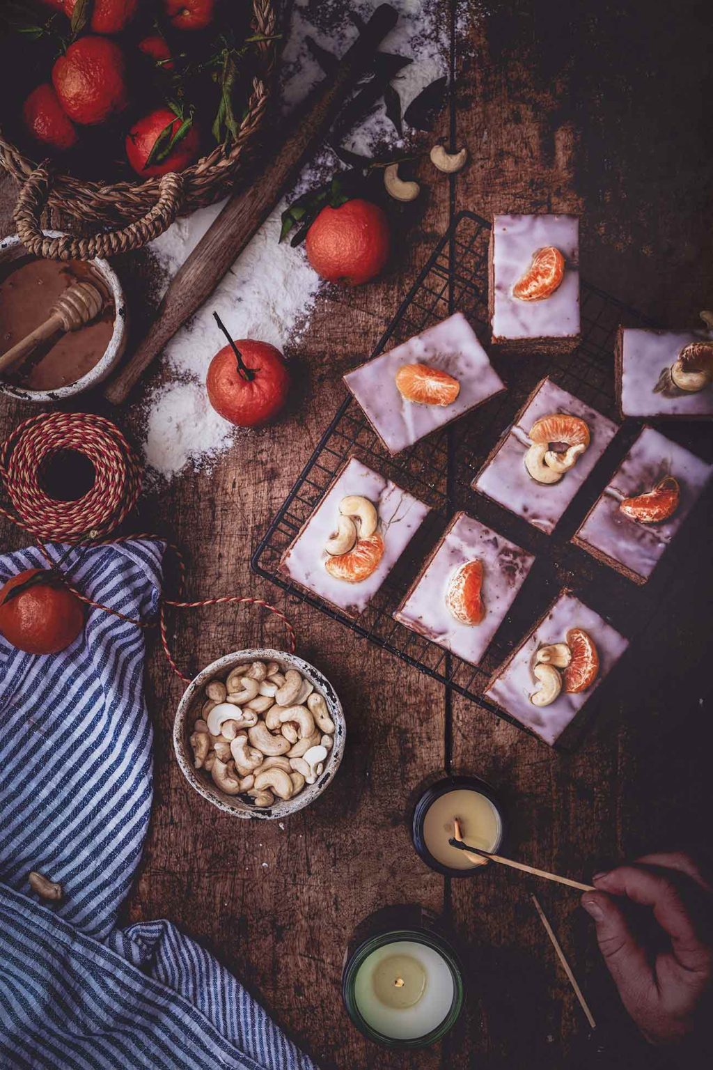 Honigkuchen mit kandierten Clementinen und Nüssen - Patrick Rosenthal