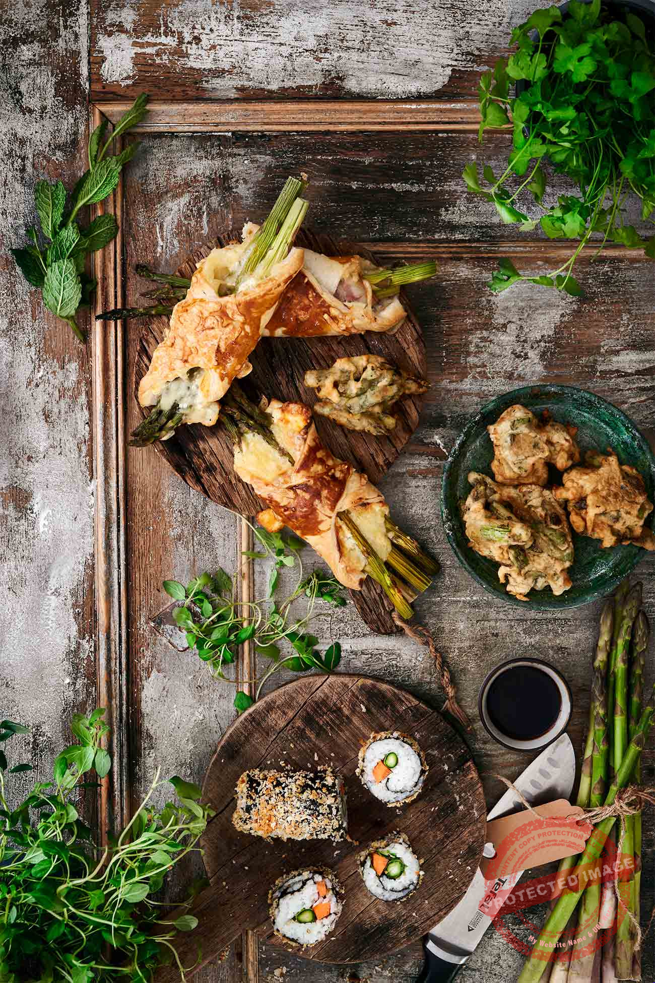 Spargel-Tempura