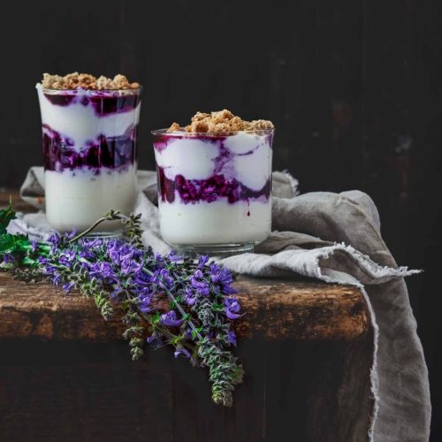 Himbeer Frozen Joghurt mit Schokoladen Baisers - Patrick Rosenthal