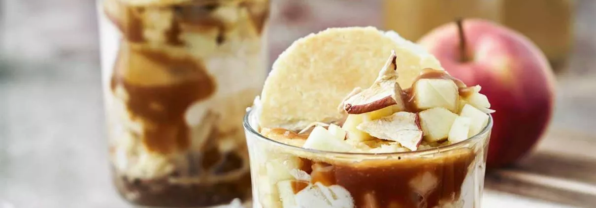 Karamell Apfel-Trifle mit Blätterteig - Patrick Rosenthal