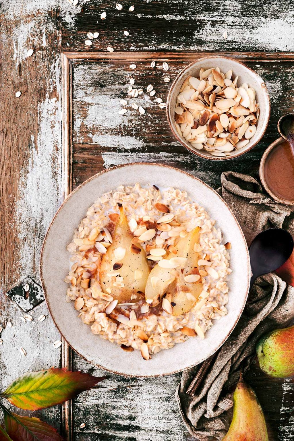 Herbstliches Porridge mit Vanille-Birnen - Patrick Rosenthal Herbstliches Porridge mit Vanille-Birnen - Patrick Rosenthal
