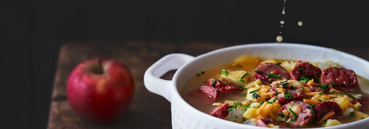 Salami-Kartoffelsuppe mit Käse - Patrick Rosenthal