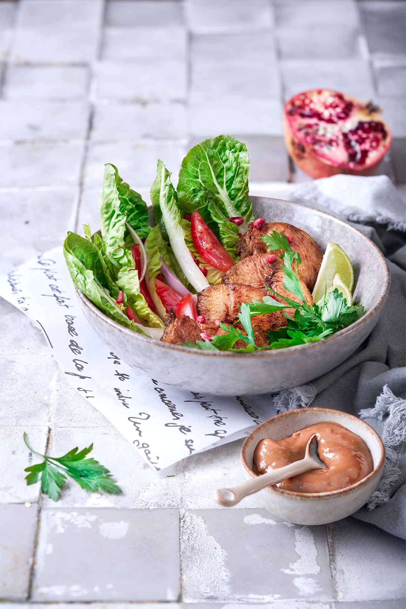 Hähnchen Satay Salat - Patrick Rosenthal