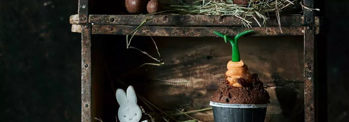 Schokoladen Muffins zu Ostern