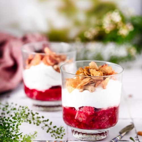 Rhabarber Cornflakes Crunch im Glas - Patrick Rosenthal
