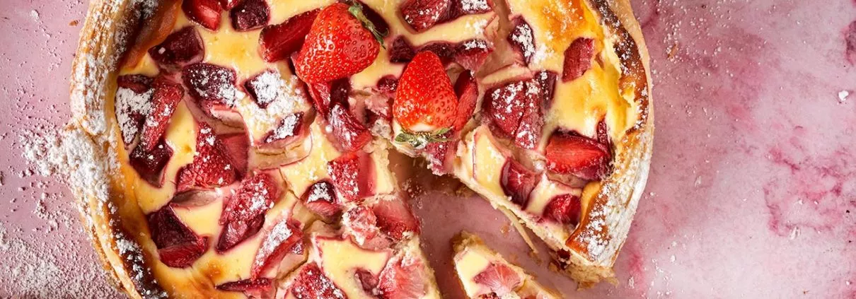 Erdbeer Cheesecake in Blätterteig