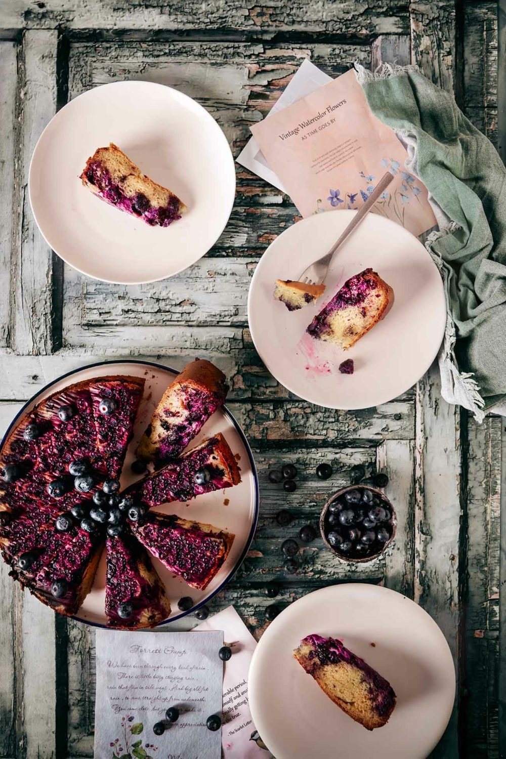 Gestürzter Heidelbeerkuchen aus dem Landcafé - Patrick Rosenthal Gestürzter Heidelbeerkuchen aus dem Landcafé - Patrick Rosenthal