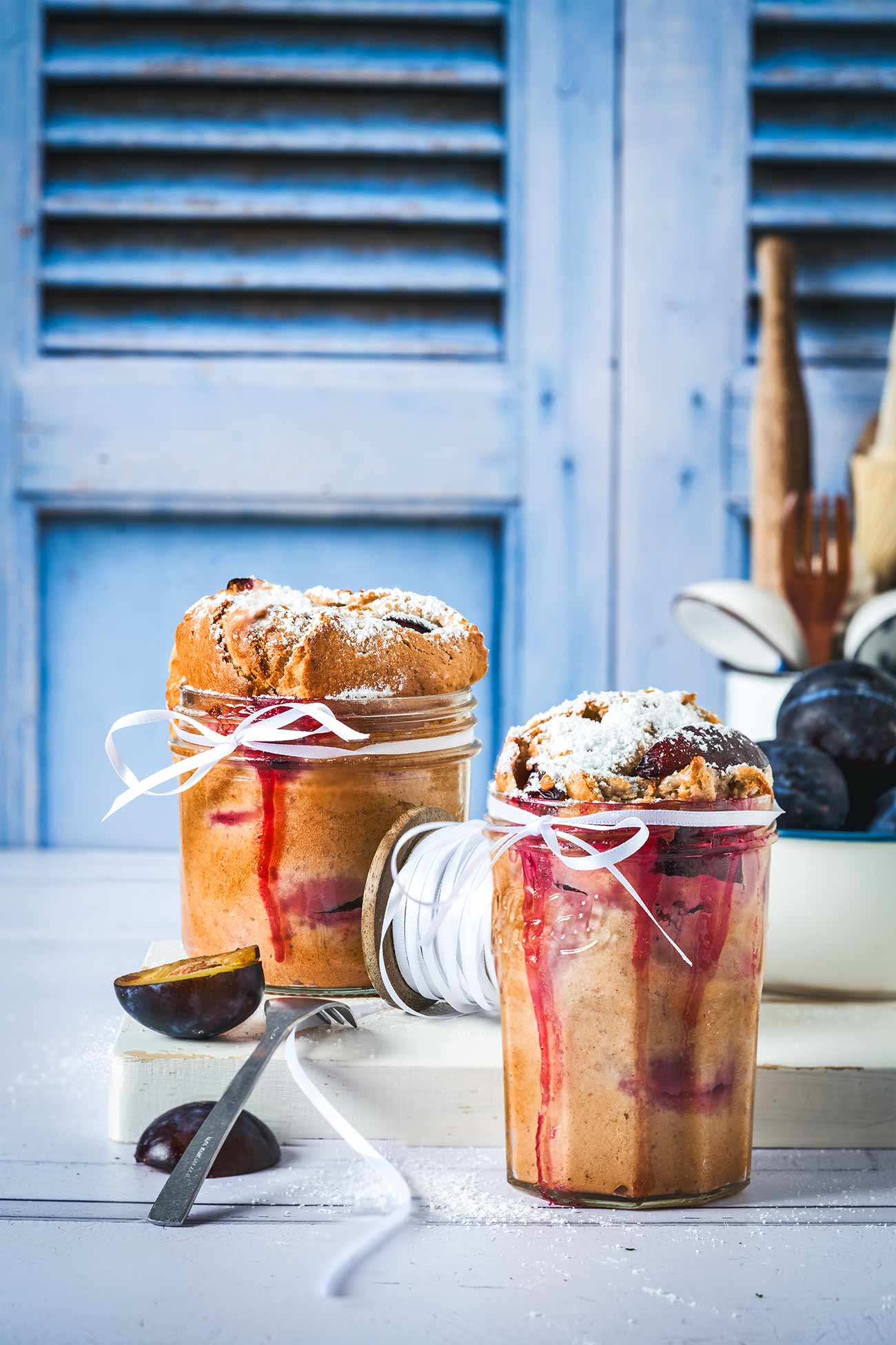 rührkuchen mit pflaumen aus dem glas
