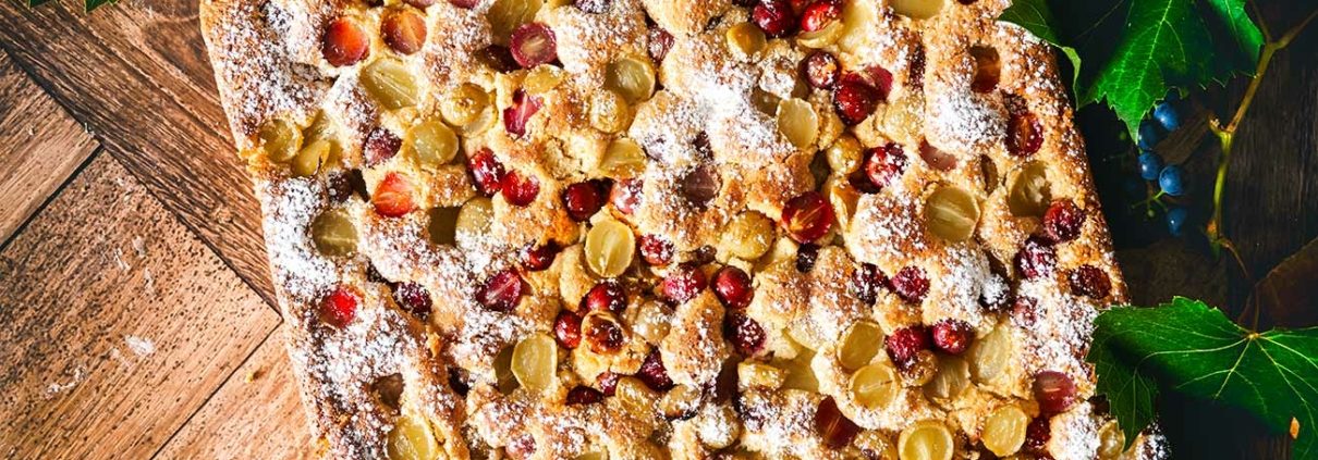 Einfacher Trauben Blechkuchen