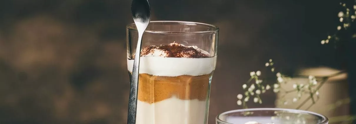 Karamell Latte Macchiato Pudding im Glas