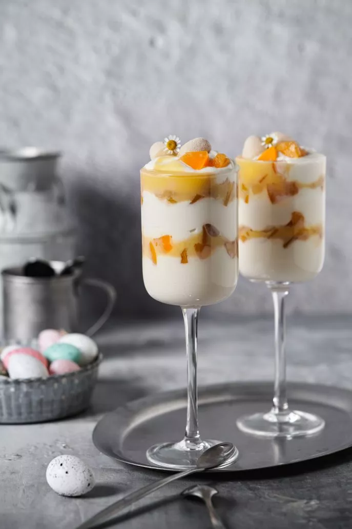 Eierlikör-Pfirsich Marzipan Creme - Patrick Rosenthal