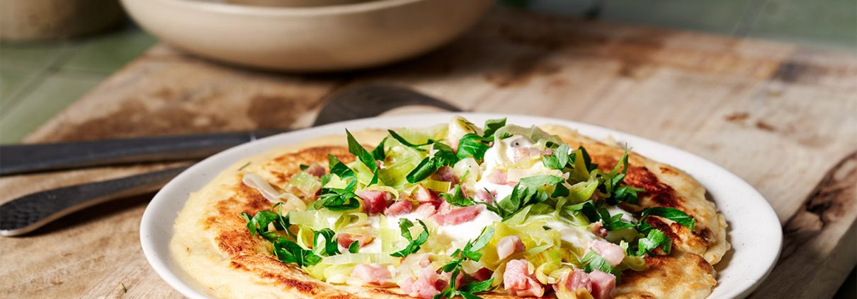Rhöner charme schnitzen neu interpretiert als Pfannkuchen