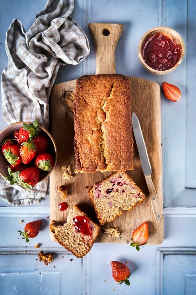 Erdbeer Bananenbrot