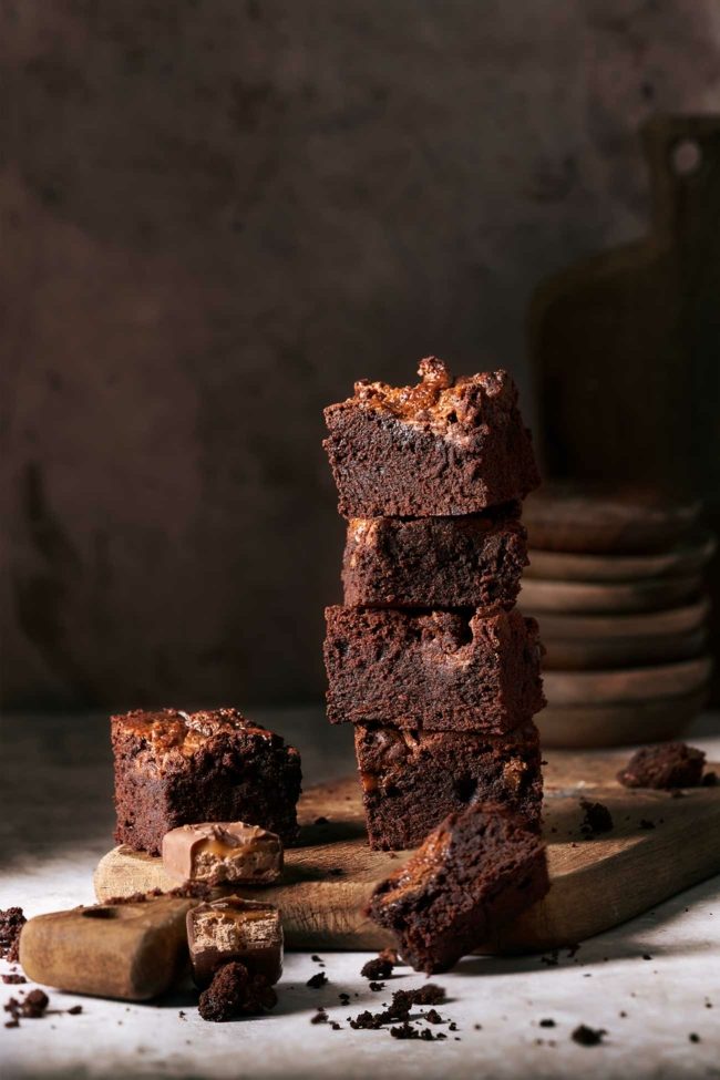 schneller Schokoladenriegel Kuchen mit Mars Riegeln