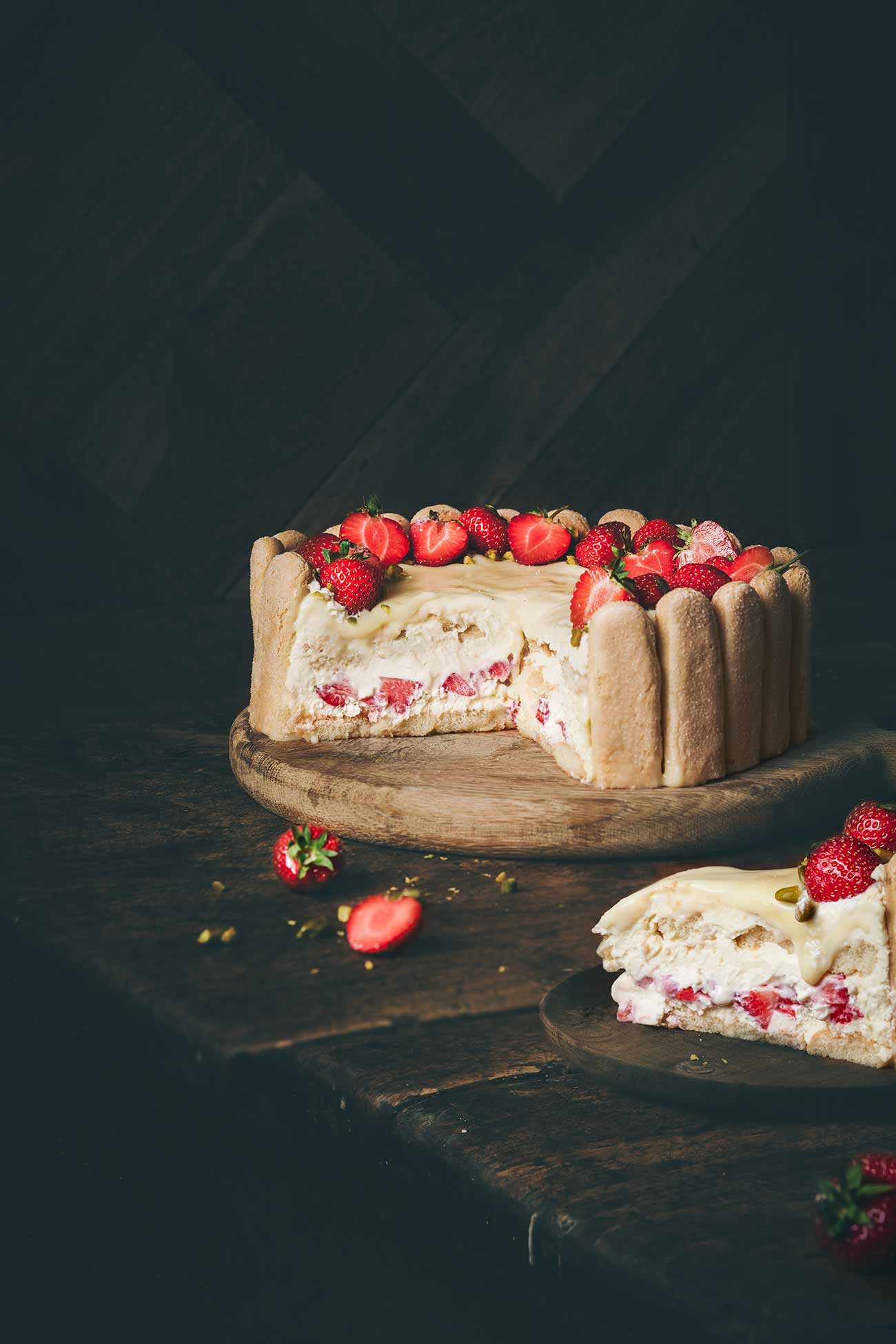 Erdbeeren Charlotte mit weißer Schokolade - Patrick Rosenthal