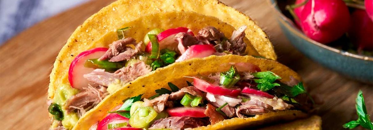 Tacos mit Barbarie Entenbrust