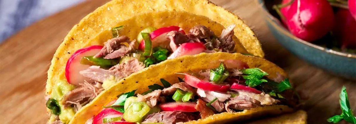 Tacos mit geschmorten Barbarie Entenkeulen - Patrick Rosenthal