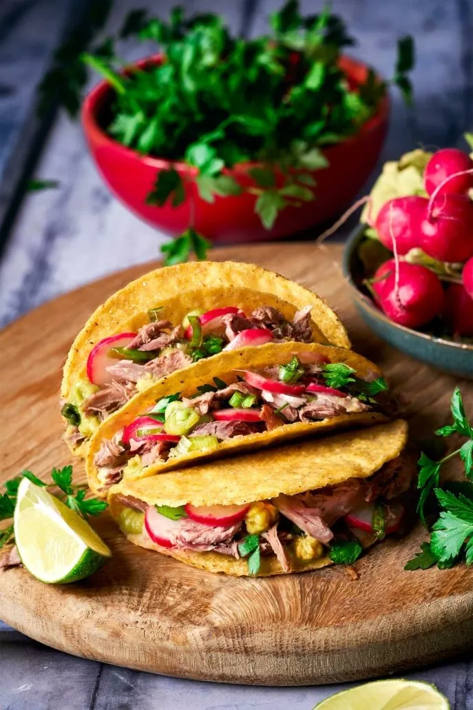 Tacos mit geschmorten Barbarie Entenkeulen - Patrick Rosenthal