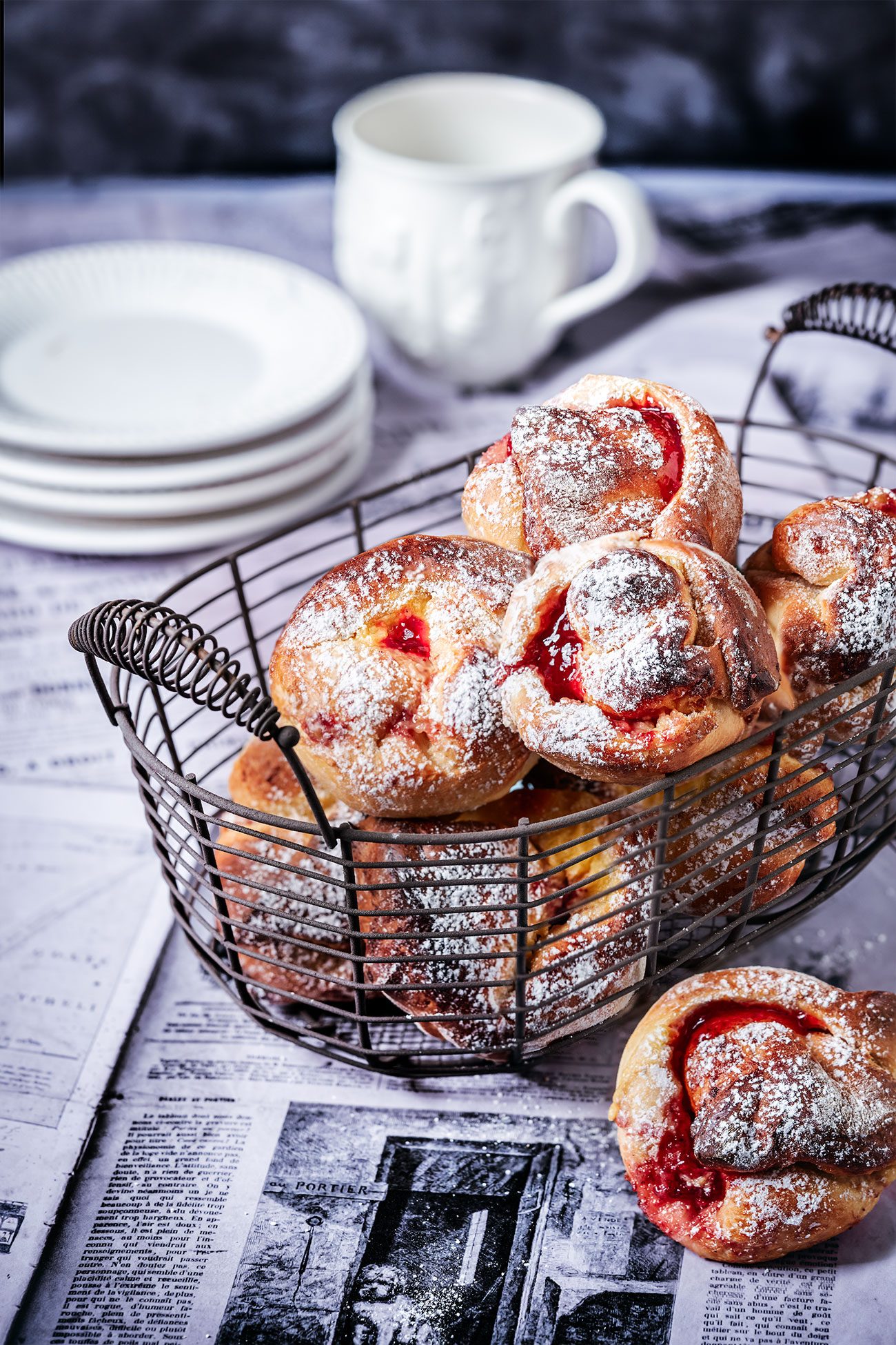 Muffins mit Pudding-Erdbeere-Füllung - Patrick Rosenthal Muffins mit Pudding-Erdbeere-Füllung - Patrick Rosenthal