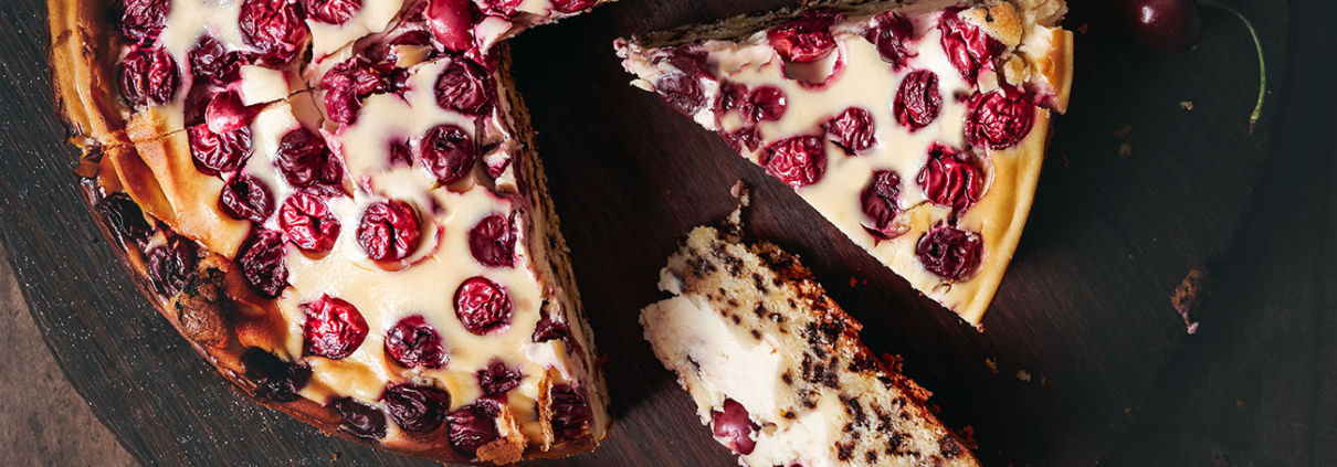 Einfacher Vanille-Kirschkuchen