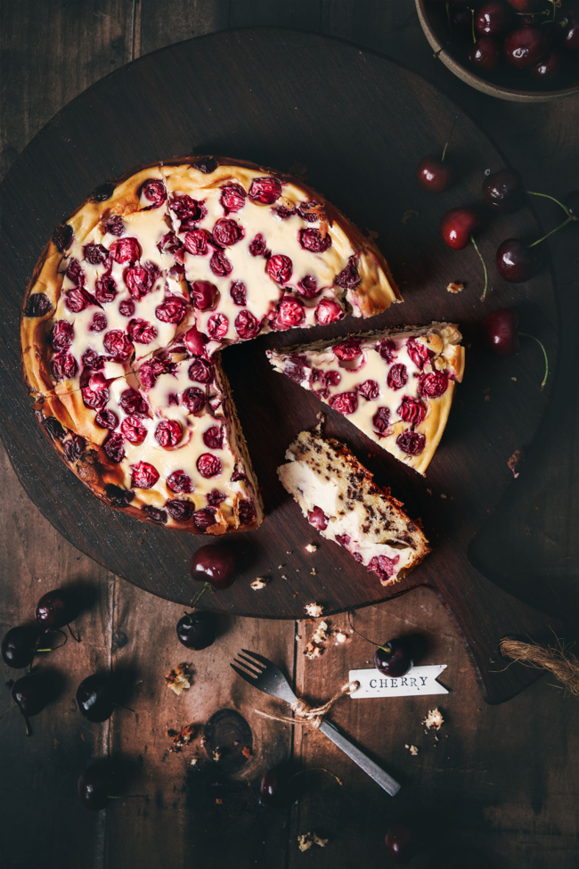 Einfacher Vanille-Kirschkuchen