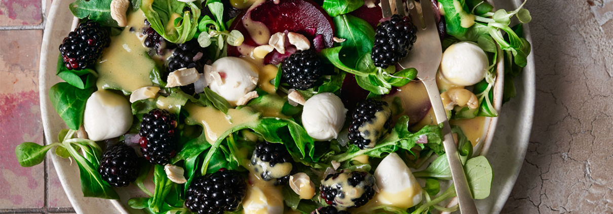 Eingelegter Brombeer-Salat