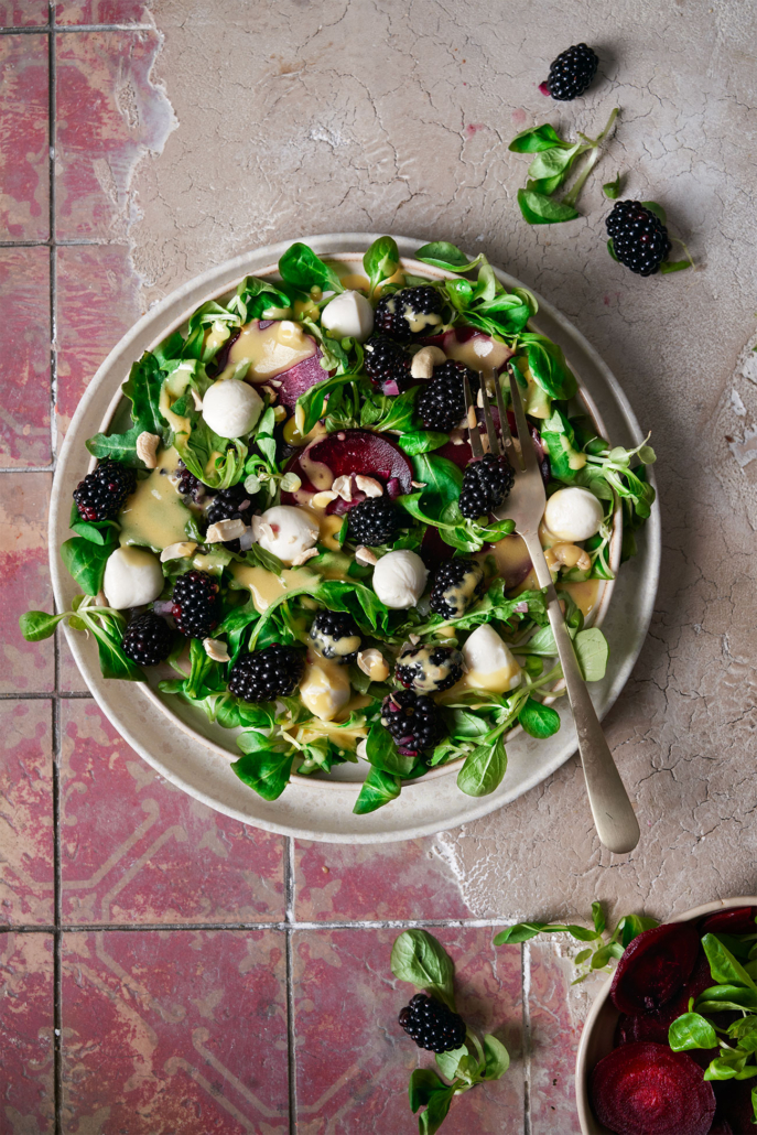 Eingelegter Brombeer-Salat