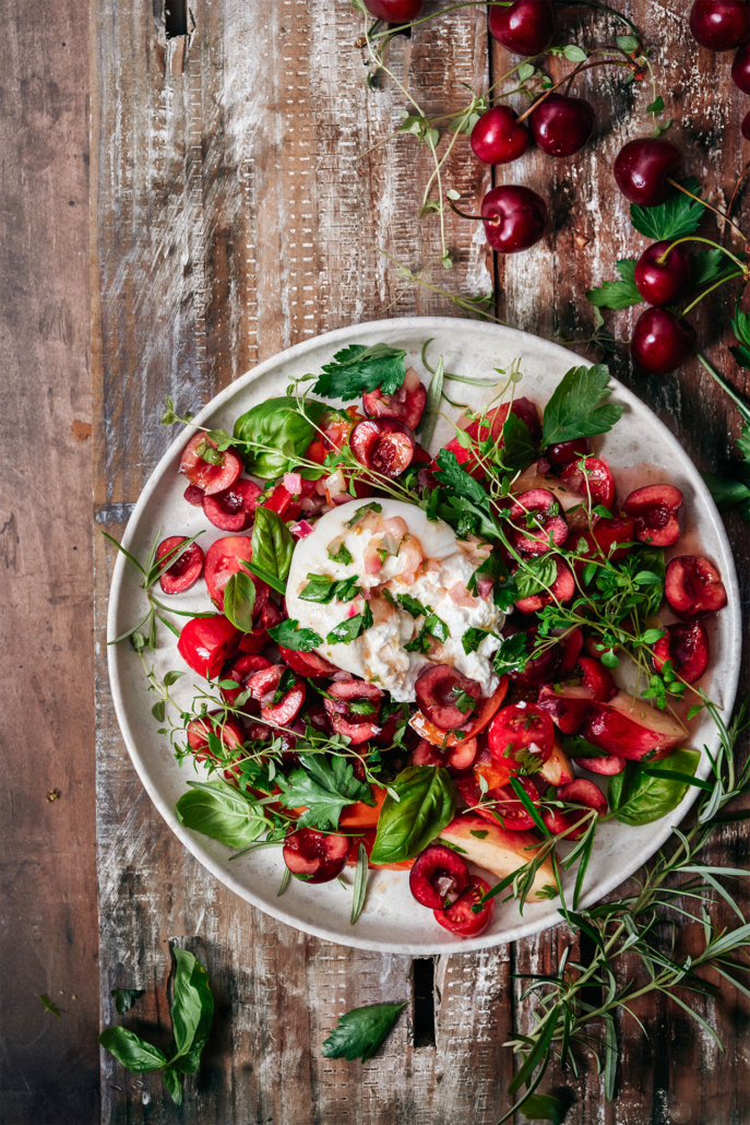Kirsch-Kräutersalat