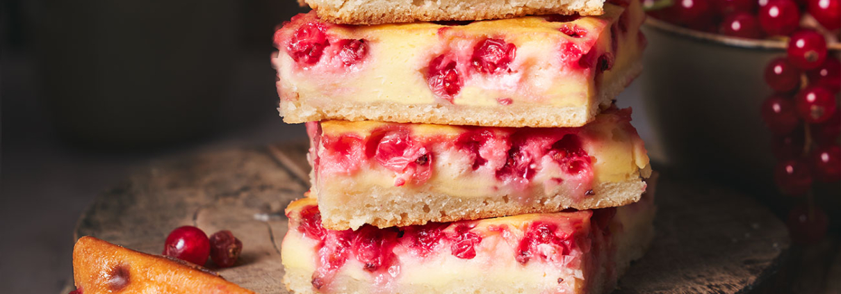 Omas Johannisbeer-Quark-Kuchen vom Blech
