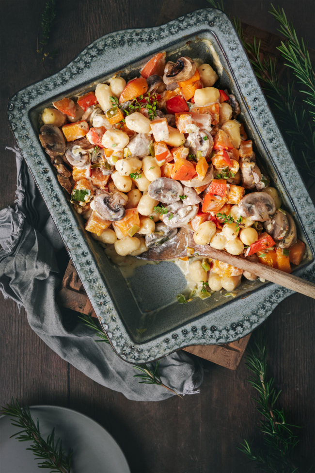 Kürbis-Gnocchi-Auflauf aus dem Ofen