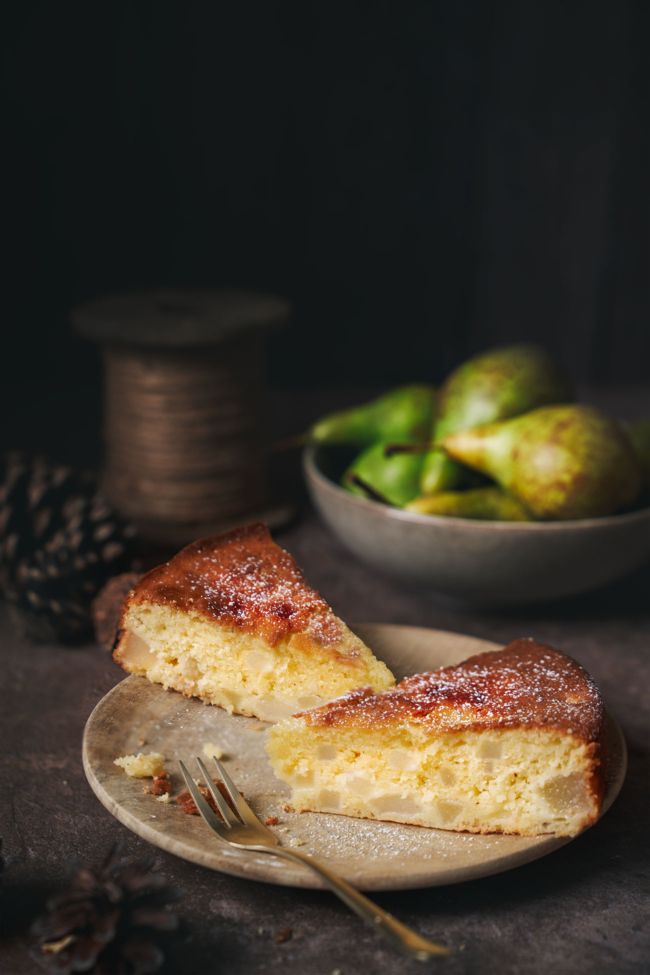 Saftiger Joghurt-Birnenkuchen
