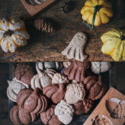 Herbstkekse aus der Holzform