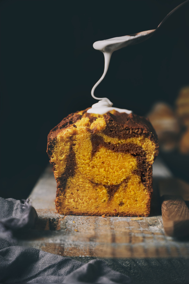 Kürbiskuchen mit Zimt-Swirl