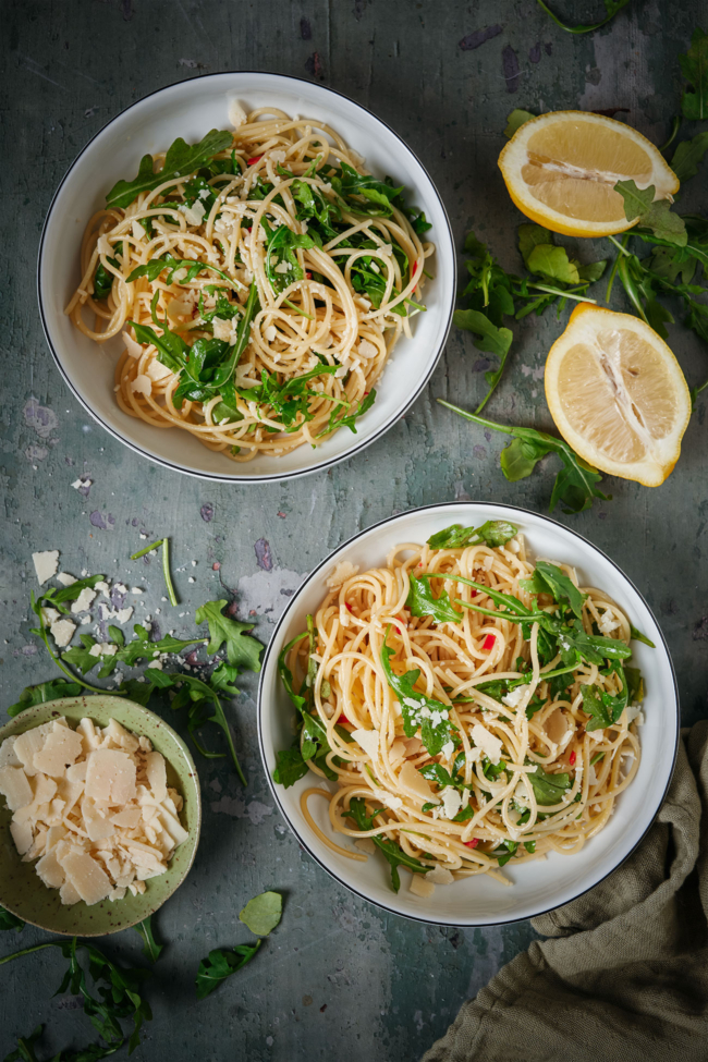 Pasta mit Rucola