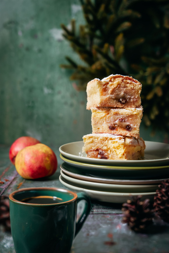 Bratapfel-Puddingkuchen vom Blech