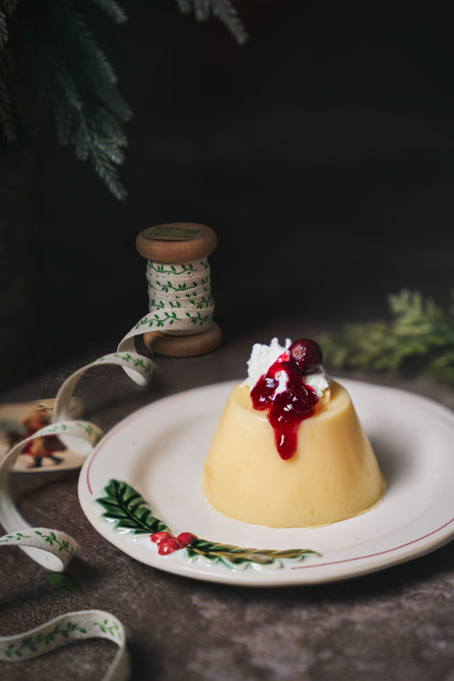 Weihnachts- Eierlikör Panna Cotta