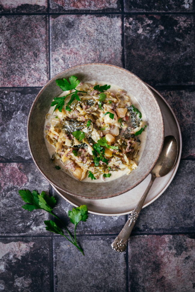 Wirsing Käse-Hack Eintopf