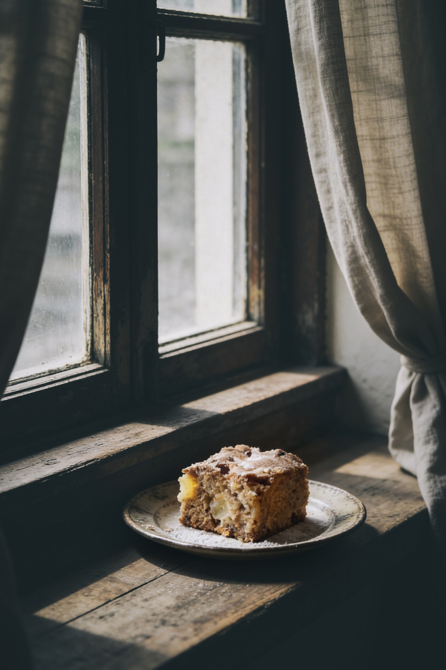 Altmodischer Apfelkuchen