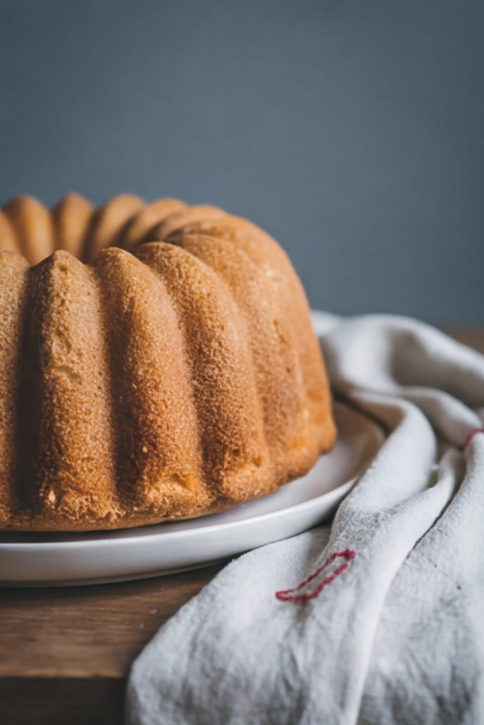 Butter Gugelhupf mit Bourbon-Butter-Sauce