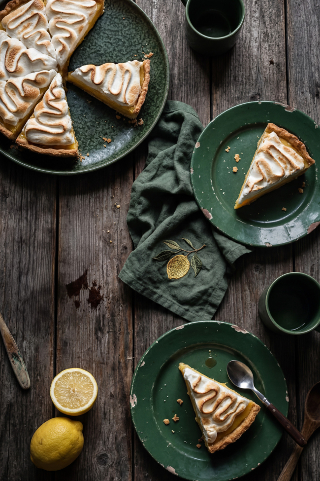 Zitronenkuchen mit Baiserhaube