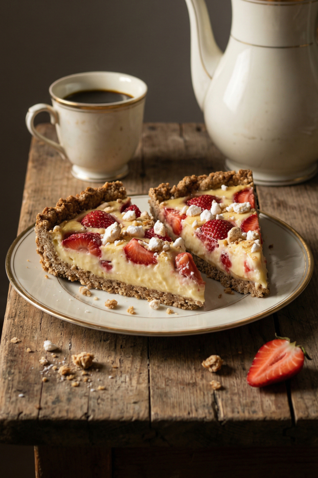 Erdbeer-Pudding-Tarte