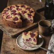 Ricotta-Erdbeer-Himbeer-Kuchen