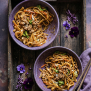 Teriyaki-Hähnchen-Nudeln