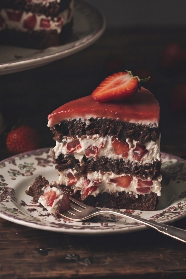 Mascarpone Schoko-Erdbeertorte